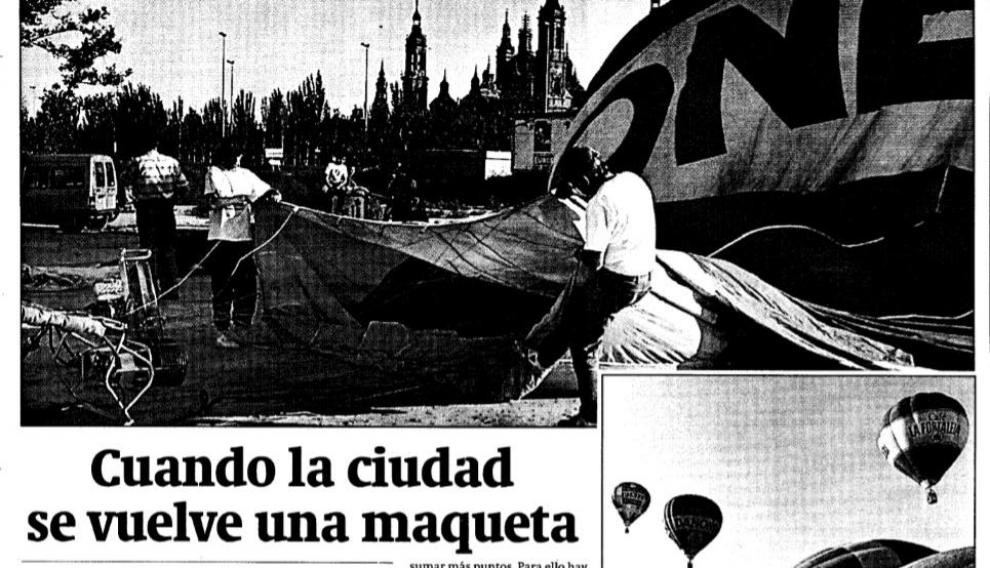 Cuarto festival de globos, con salida desde la arboleda de Macanaz.