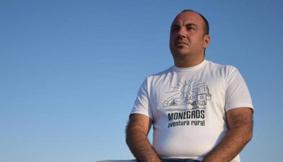 Juan Carlos Borraz abrió el complejo de ocio Monegros Aventura Rural en Lanaja en 2019.