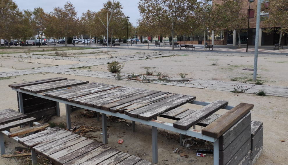 El estado de la plaza de la Azucarera.