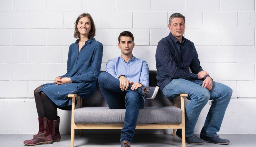 María Figols, Xabier Aláez y Sergio Díaz, son los responsables de la 'startup'.