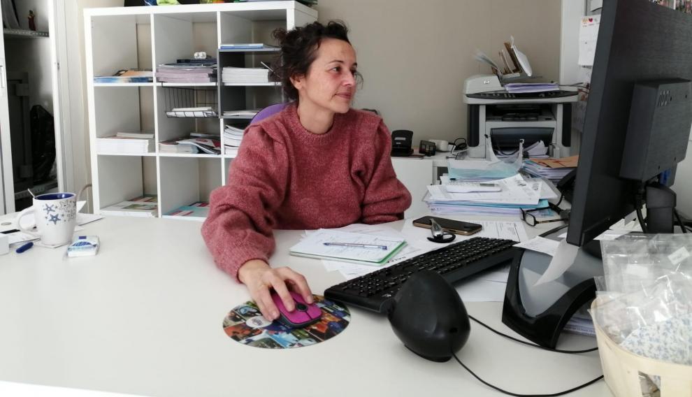 Ana Campos, de la agencia de viajes Maje, reinventada como copistería.