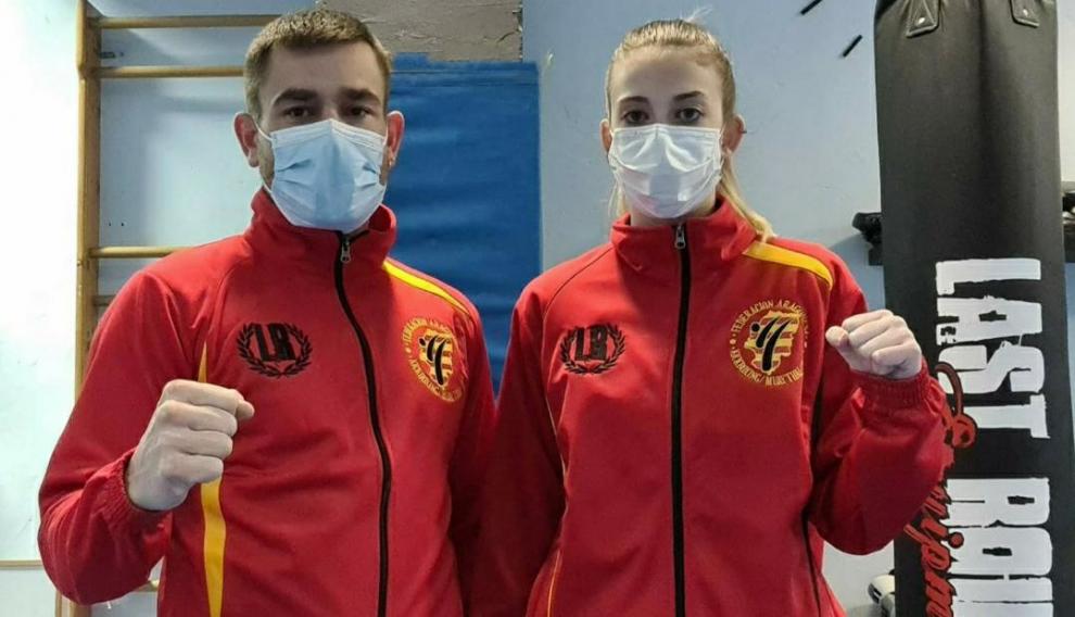 David Vizcarra y Sandra Suñen, del Club KIM- IL de Zaragoza