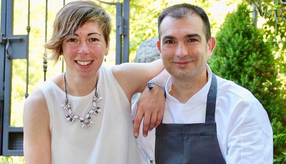 Ainhoa Lozano y David Beltrán, del Hotel Restaurante Casa Arcas de Villanova (Huesca).