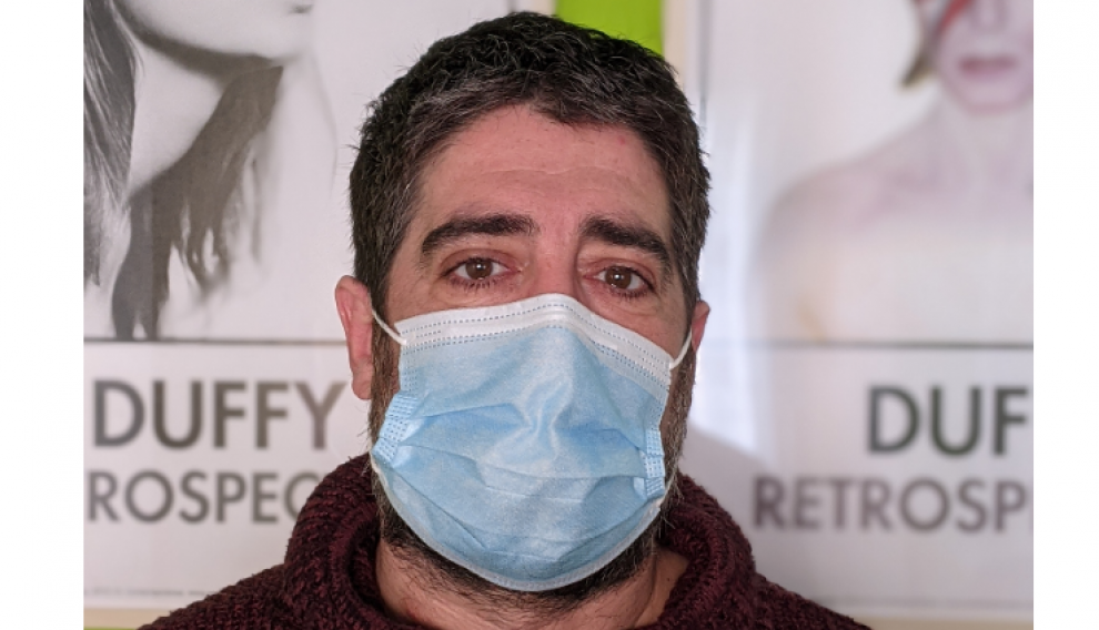 Diego Losada, 44 años, estuvo ingresado en el hospital Royo Villanova por coronavirus.