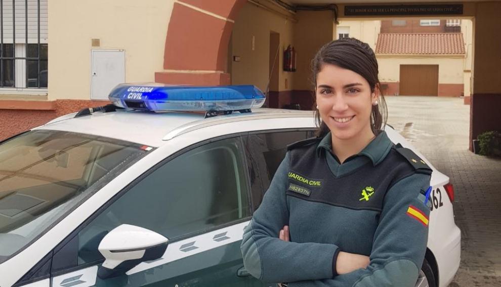 Paula Matutano, teniente de la Guardia Civil en Caspe.
