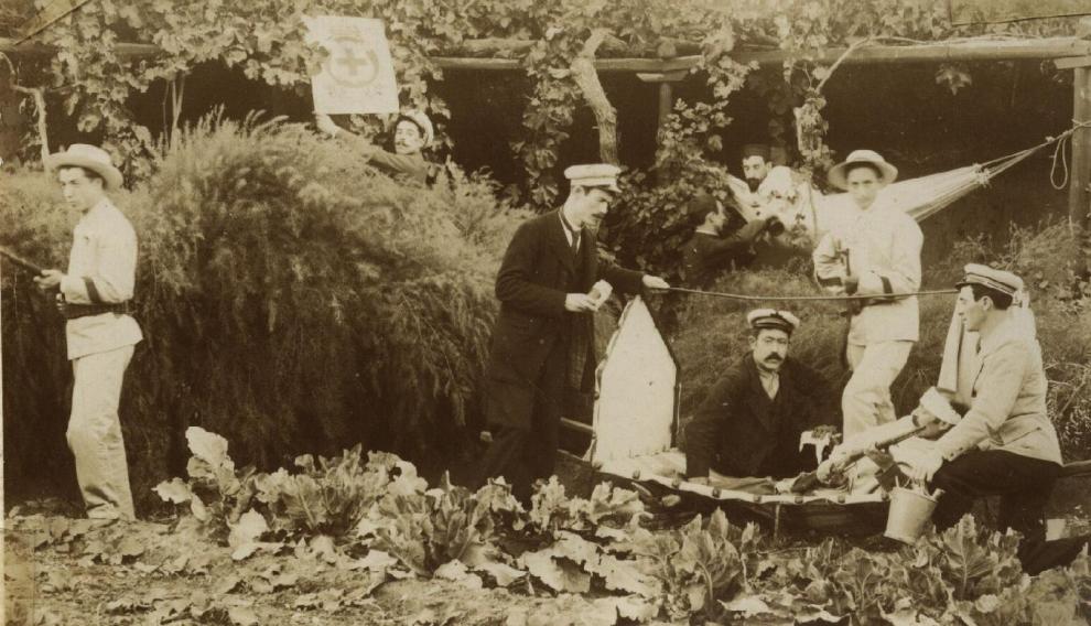 Tarazona, maniobras alrededor del año 1907.