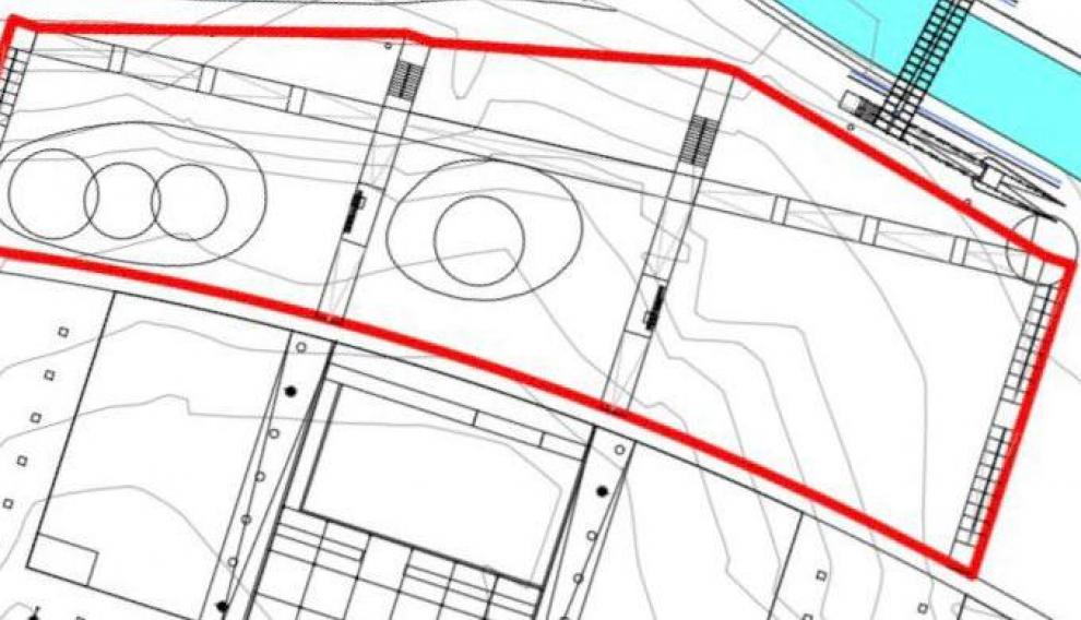 Conexión norte (B) del proyecto para conectar Parque Venecia y la zona verde del Canal Imperial.