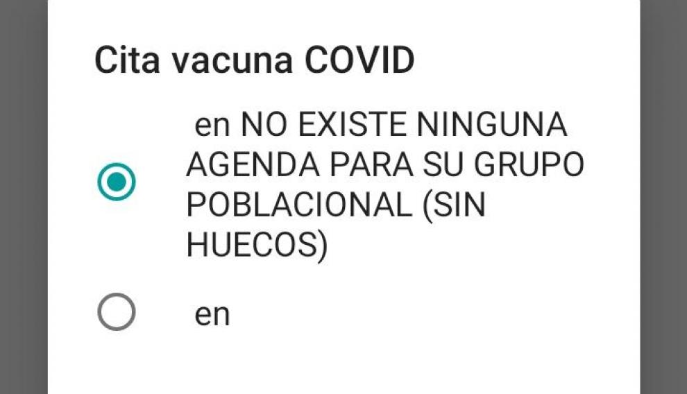 Sin huecos para vacunarse a las pocas horas de abrir agendas.