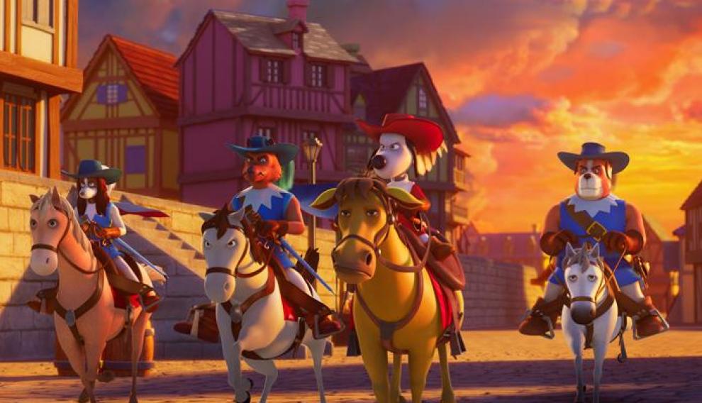 Fotograma de la película de animación 'D'Artacan y los tres mosqueperros'.