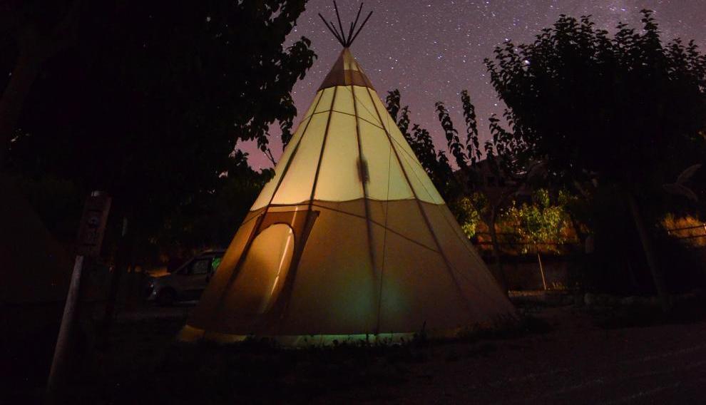 Tipi indio en el Matarraña