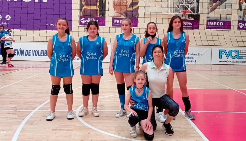 Equipo Alevín Femenino del Rosa Molas.