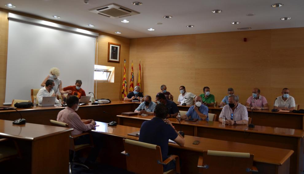 Imagen del pleno de la comarca Campo de Cariñena celebrado este viernes