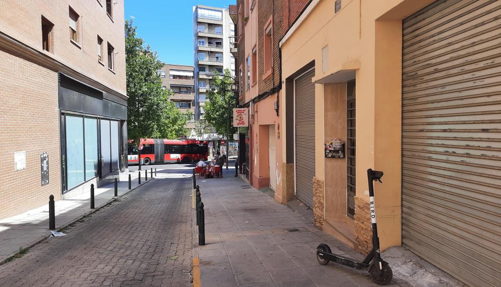 Imagen de este jueves en las calles de Torrero.