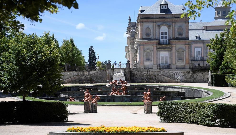 Vista general Palacio Real en el Real Sitio de La Granja de San Ildefonso