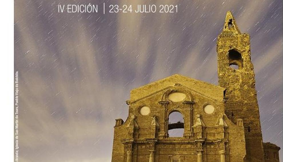 Una imagen del cartel del certamen 'Belchite de película'.