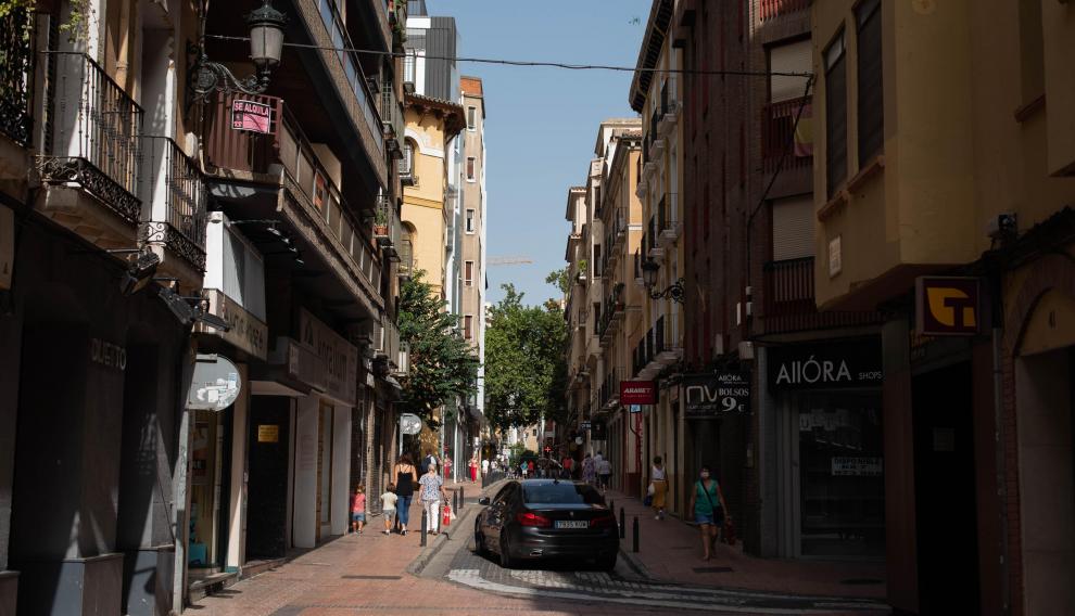 La calle de San Miguel de Zaragoza.