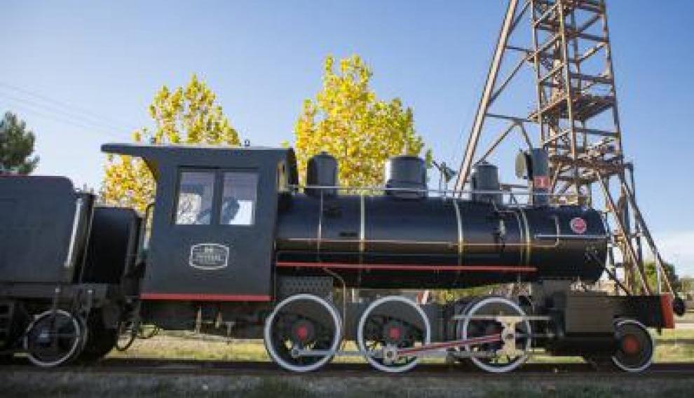 Locomotora Baldwin en el museo minero de Andorra