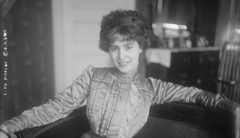 Elvira de Hidalgo en el Metropolitan de Nueva York en 1910.