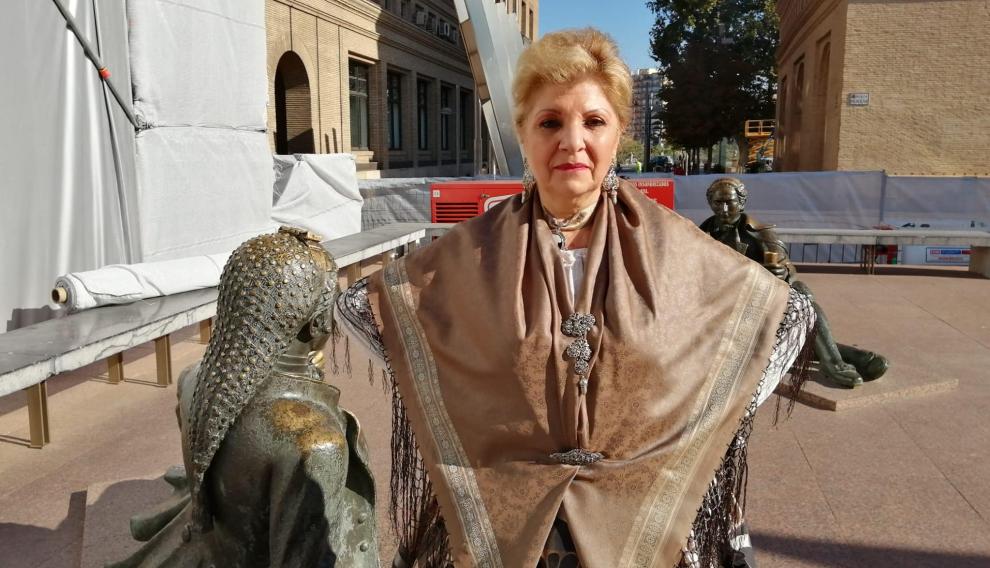 María Luisa Fuentes, profesora de Blasón de Aragón.