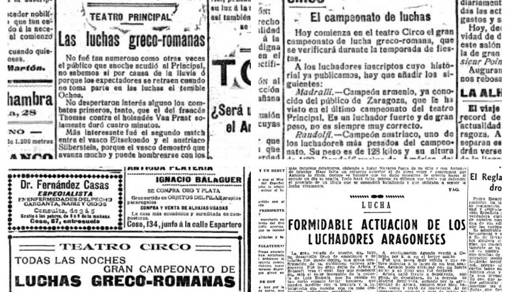 Combo de artículos de HERALDO de comienzos de siglo.