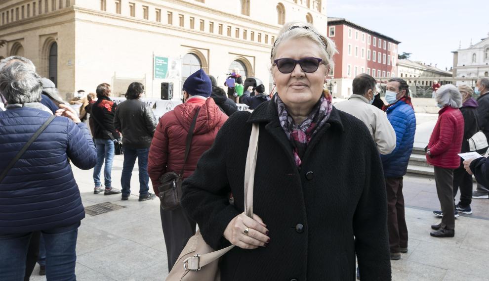 María Hernández, autónoma jubilada de Zaragoza.