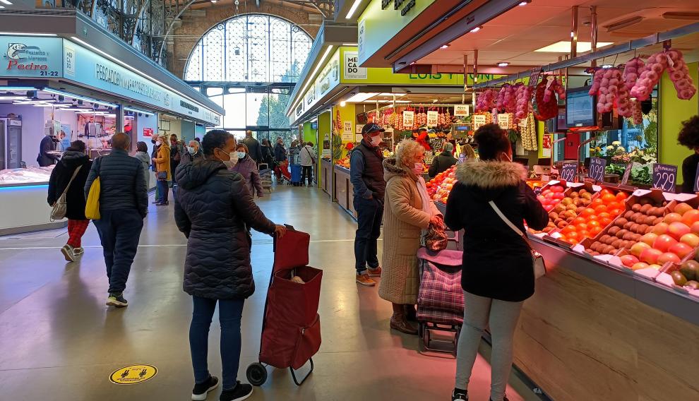 El pasillo principal del Mercado Central