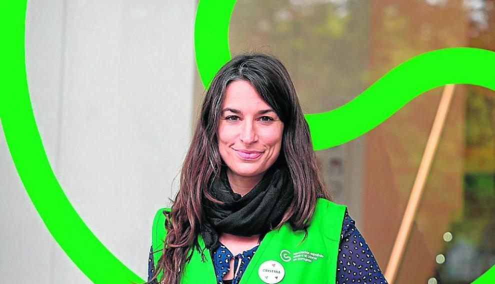 Cristina Sarregui, coordinadora de Voluntariado de AECC Zaragoza.