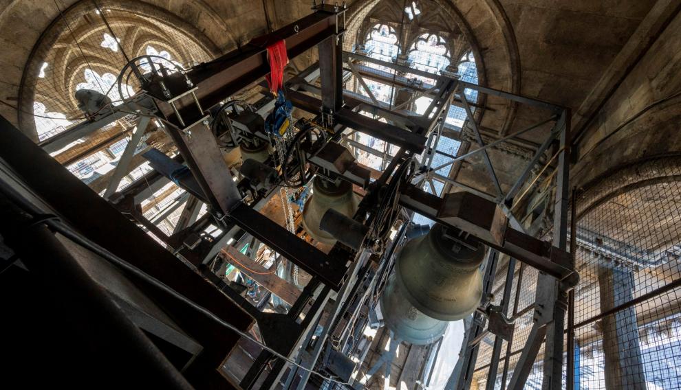 El campanario de la catedral de Florencia. ITALY GIOTTO TOWER BELLS