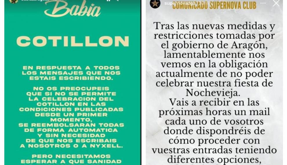 Comunicado de Babia y Supernova.