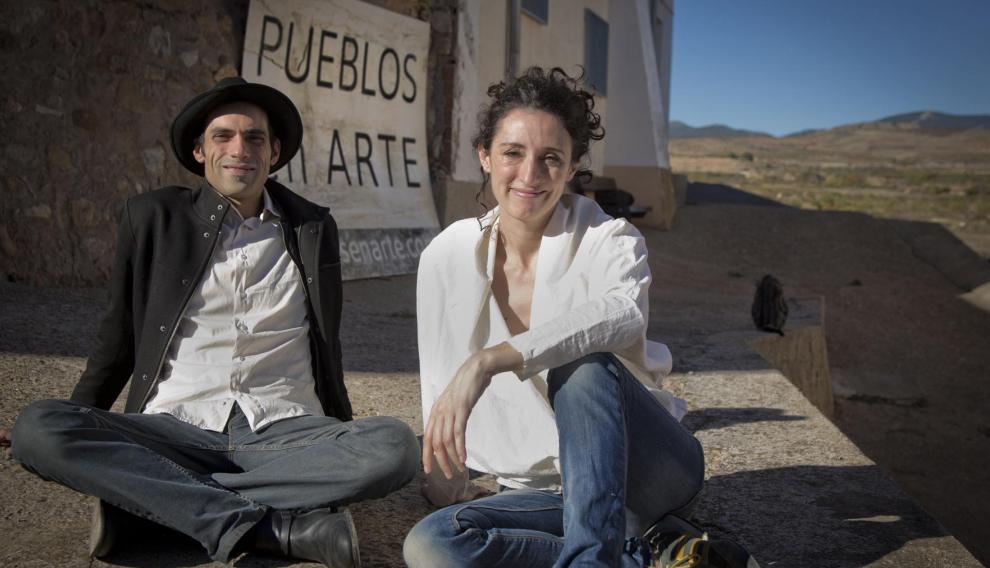 Lucía Camón y Alfonso Kint, de la plataforma Pueblos en Arte.