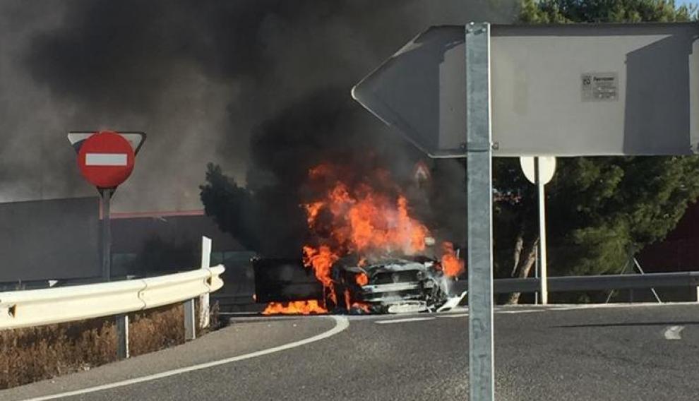 Accidente a la altura de La Muela.