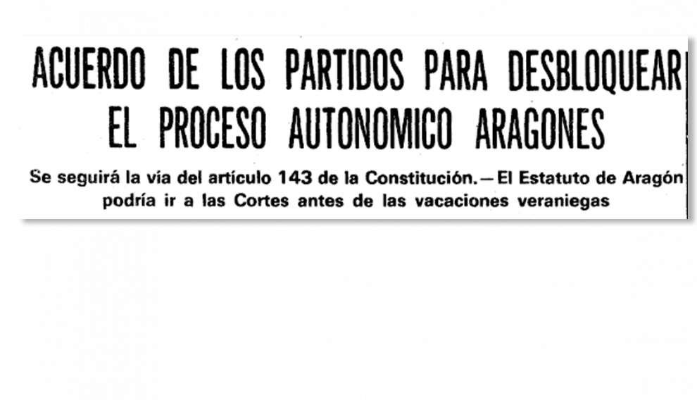 En mayo de 1981, la Mesa de Partidos desbloquea el proceso para redactar las bases del nuevo estatuto.