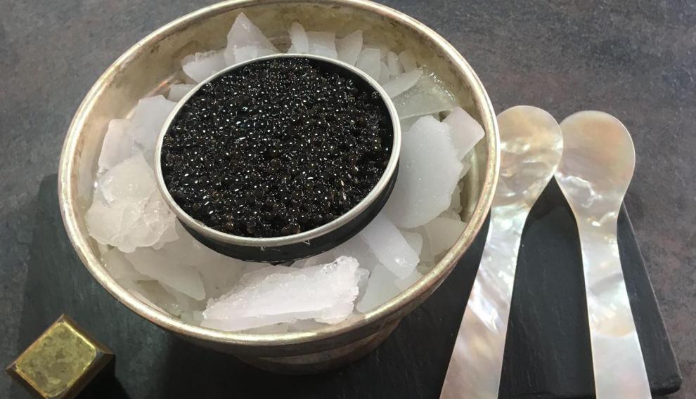 Caviar, en La Ostrería de Zaragoza.