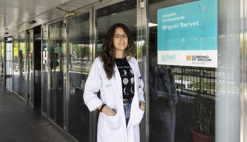 Marta Sánchez hace la formación de radiofísica interna residente en el Hospital Miguel Servet en Zaragoza.