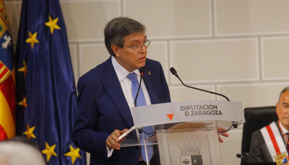 José Ignacio Senao, que presidió la DPZ desde julio ade 1995 al mismo mes de 1999, durante su intervención