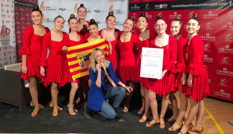 Grupo Dinamite, campeonas de España de Danza Coreográfica y pregoneras de este año.