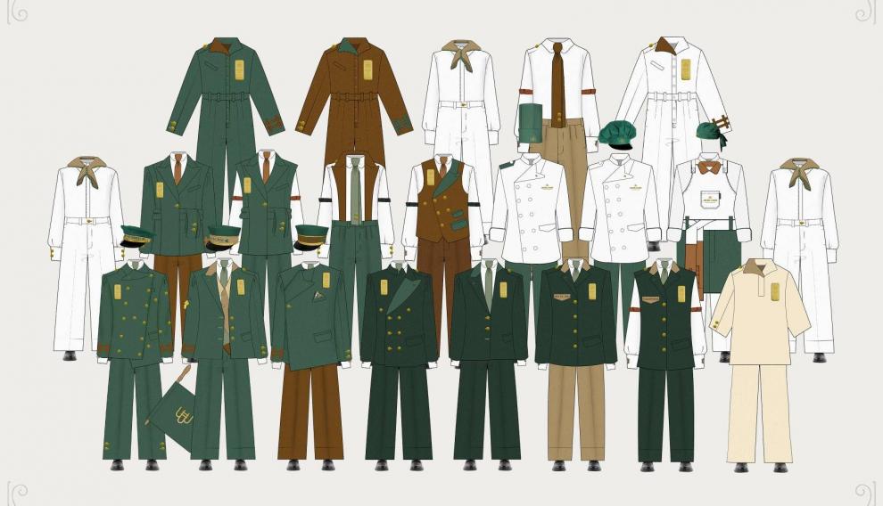 Estudio previo del diseño de los uniformes del Hotel Royal Hideway de Canfranc.