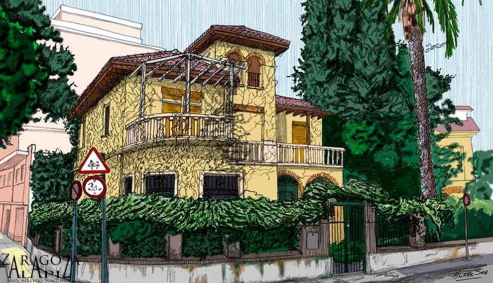 La interpretación de la vivienda del ilustrador Alfredo Scaglioni.