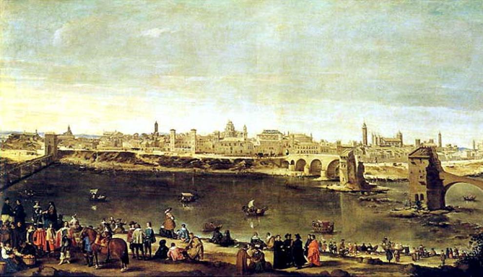 'Vista de Zaragoza', de Juan Bautista Martínez del Mazo