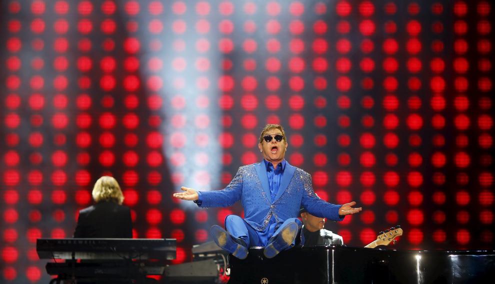 El cantante británico Elton John.