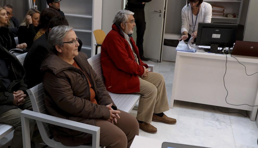 Los grapos Victoria Gómez Méndez y José Antonio Ramón Teijelo en el juicio de la Audiencia Nacional.