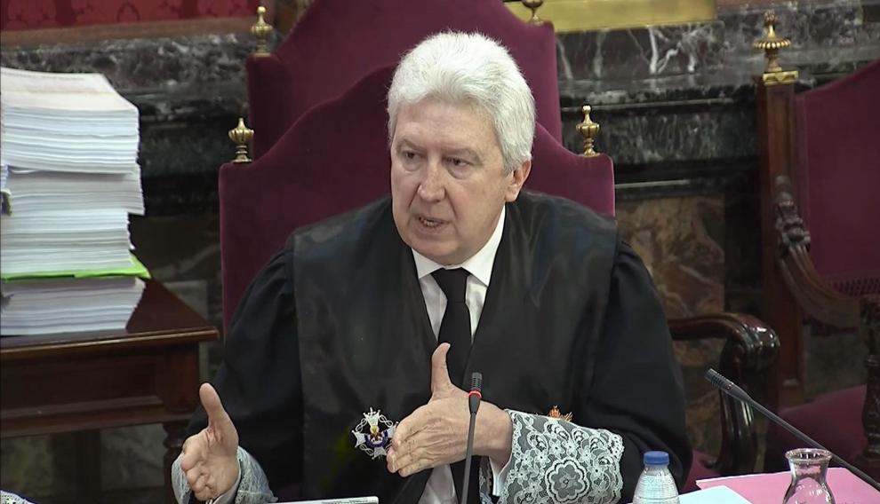 El fiscal Fidel Cadena durante el juicio.