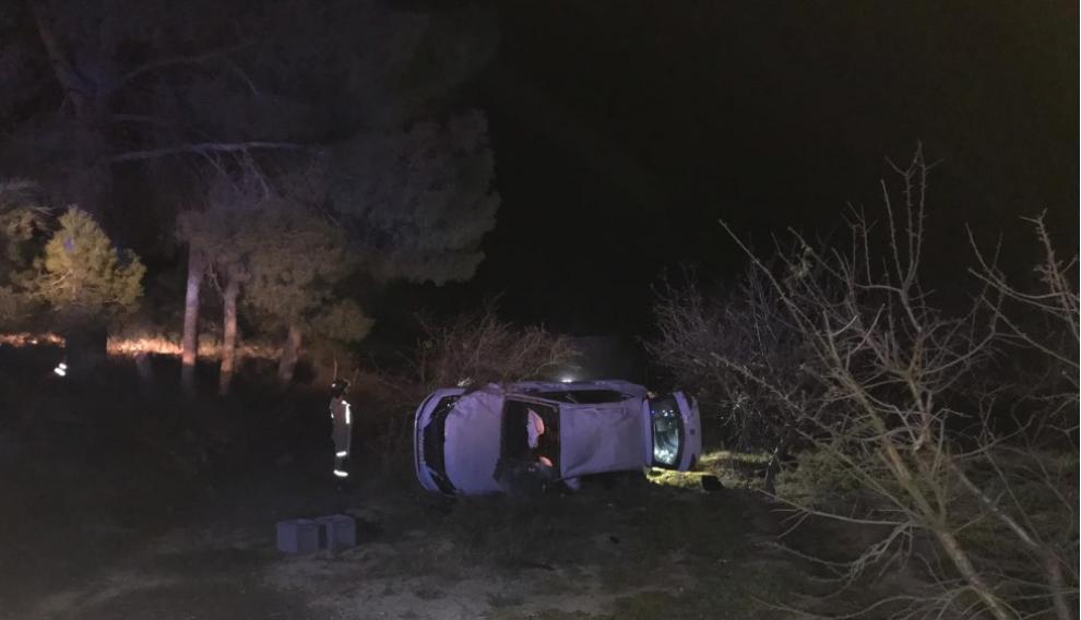 El vehículo accidentado.
