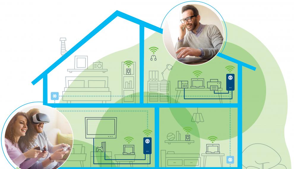 Los dispositivos crean una red sostenida y fiable en todo el hogar