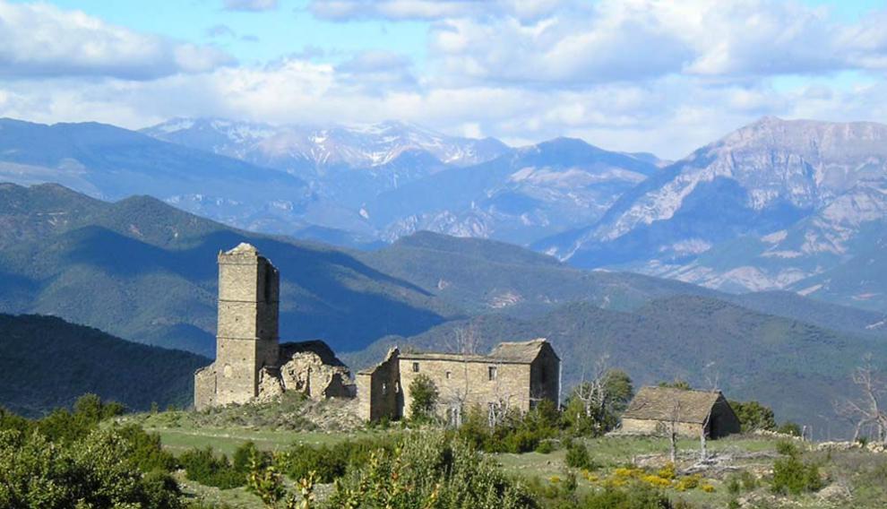 Pueblo abandonado de Morcat, cerca de Boltaña.