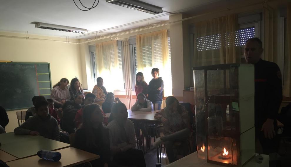 Una de las demostraciones en el aula.