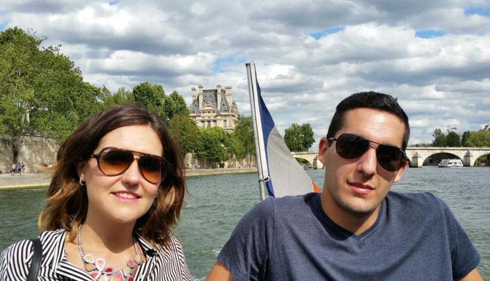 Una imagen de la pareja española sacada esta misma tarde en París.