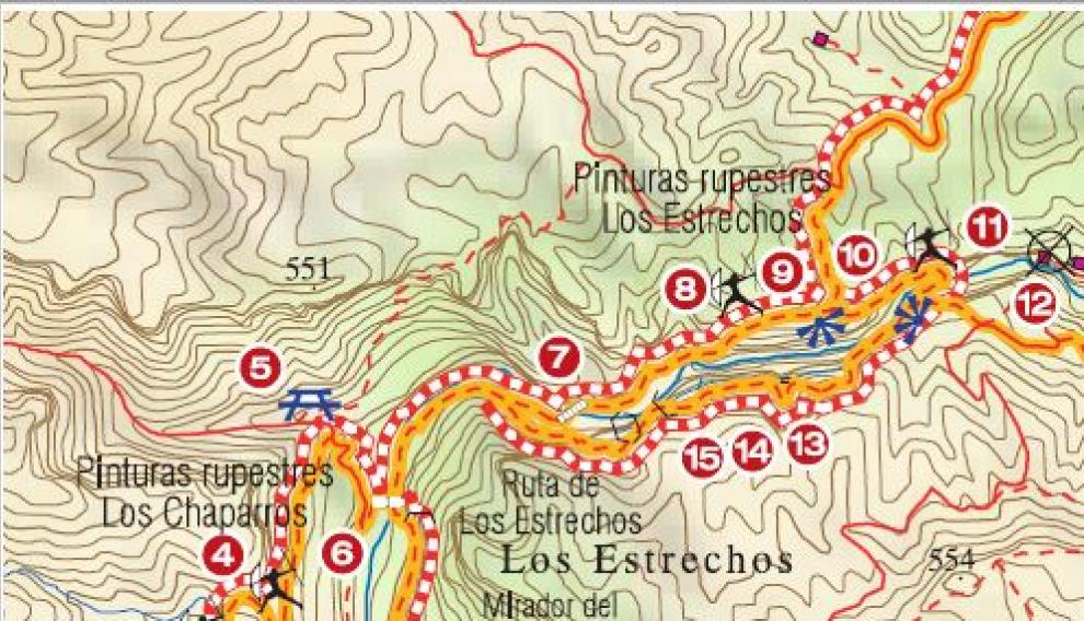Mapa de la ruta.