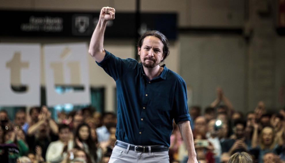 El candidato de Unidas Podemos a la Presidencia del Gobierno, Pablo Iglesias.