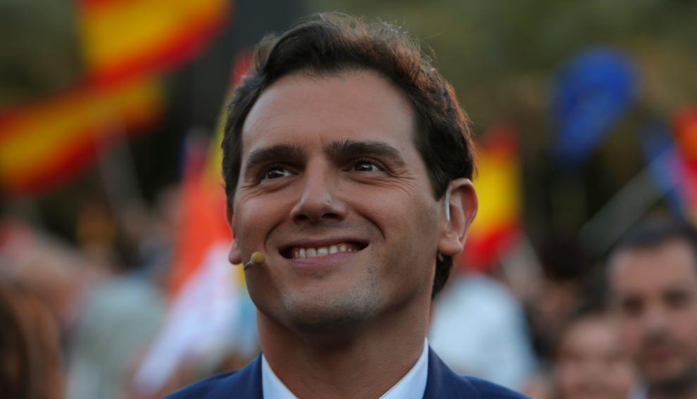 Albert Rivera en el cierre de campaña de Ciudadanos en Valencia.